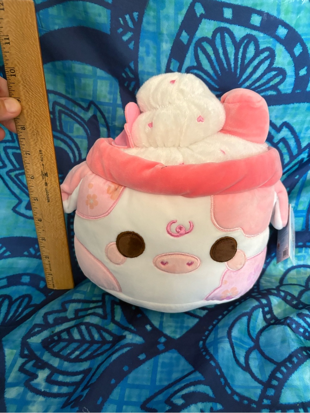 Pink Plush Piggy Cup Kids Stuffed Toy